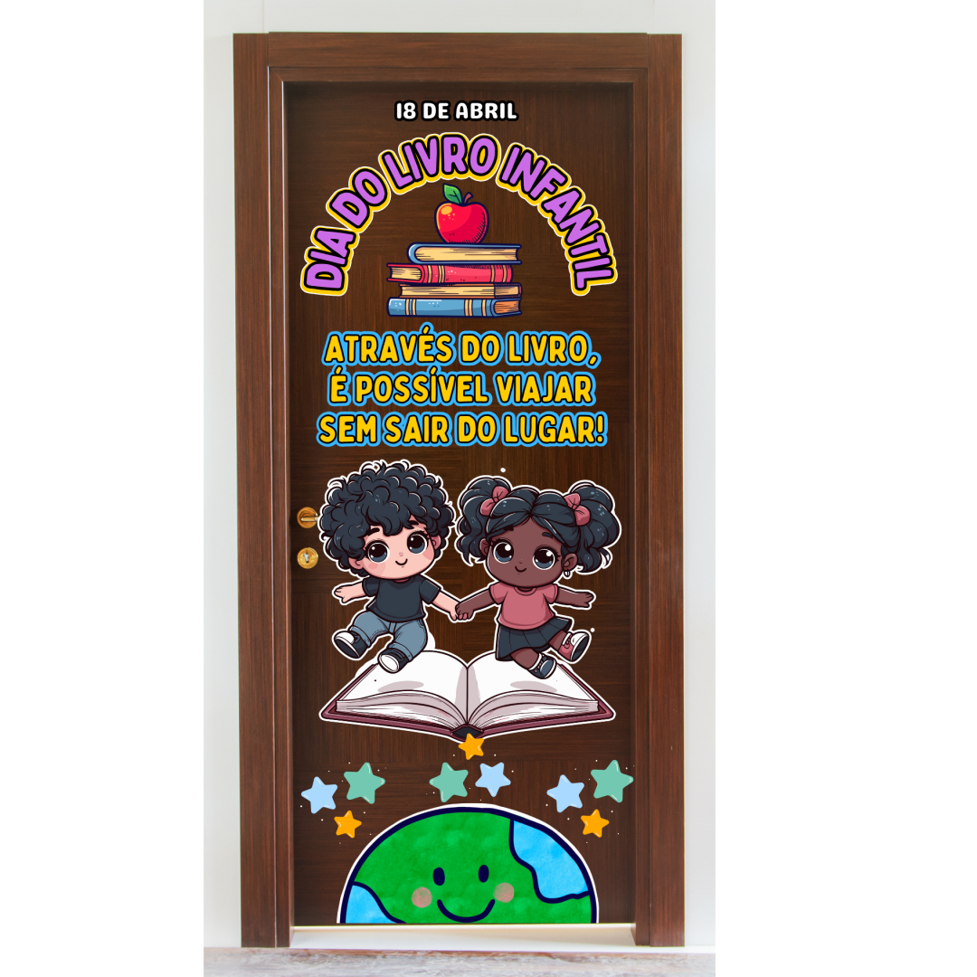PAINEL DE PORTA DIA DO LIVRO