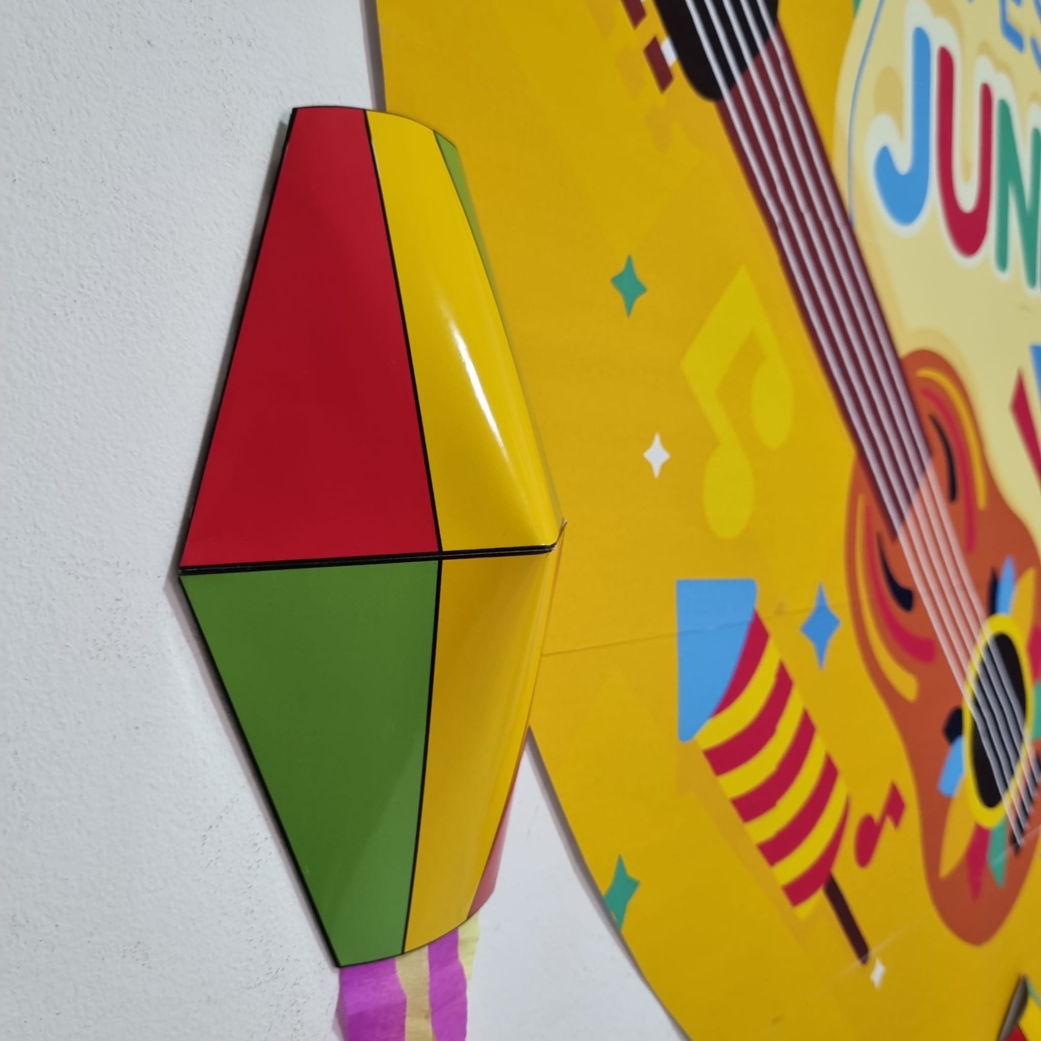 PAINEL REDONDO FESTA JUNINA - (COLORIDO COM BALÃO 3D) - Imagem 6