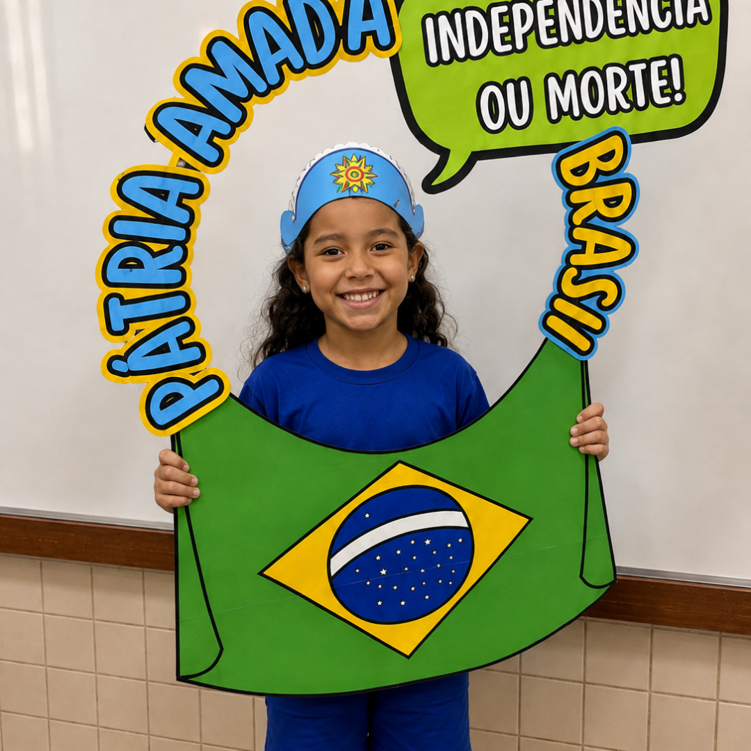 MOLDURA PARA FOTO INDEPENDÊNCIA DO BRASIL