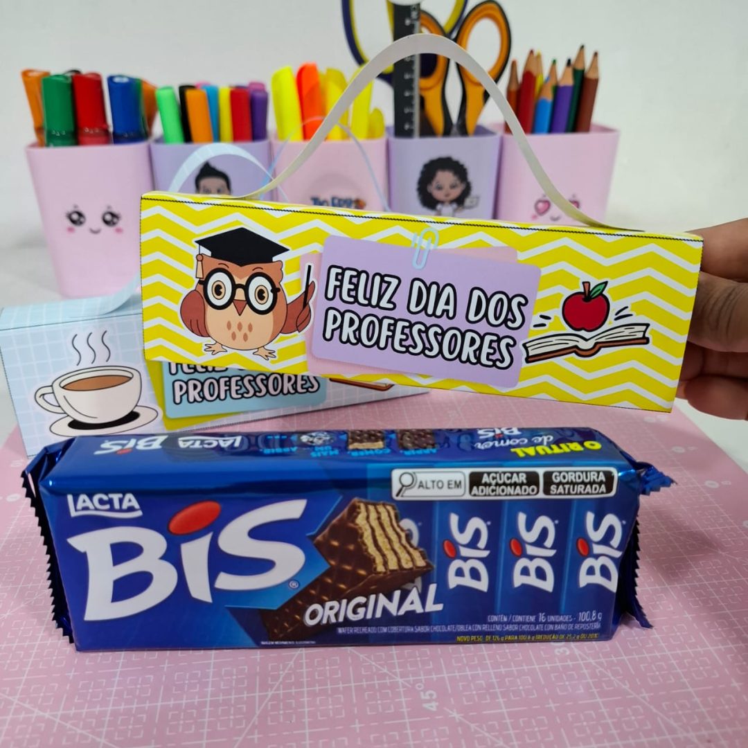 LEMBRANCINHA DIA DO PROFESSOR - CAIXA DE BIS
