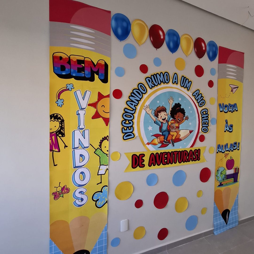 PAINEL VOLTA ÀS AULAS LÁPIS GIGANTE ✏️ - Image 2