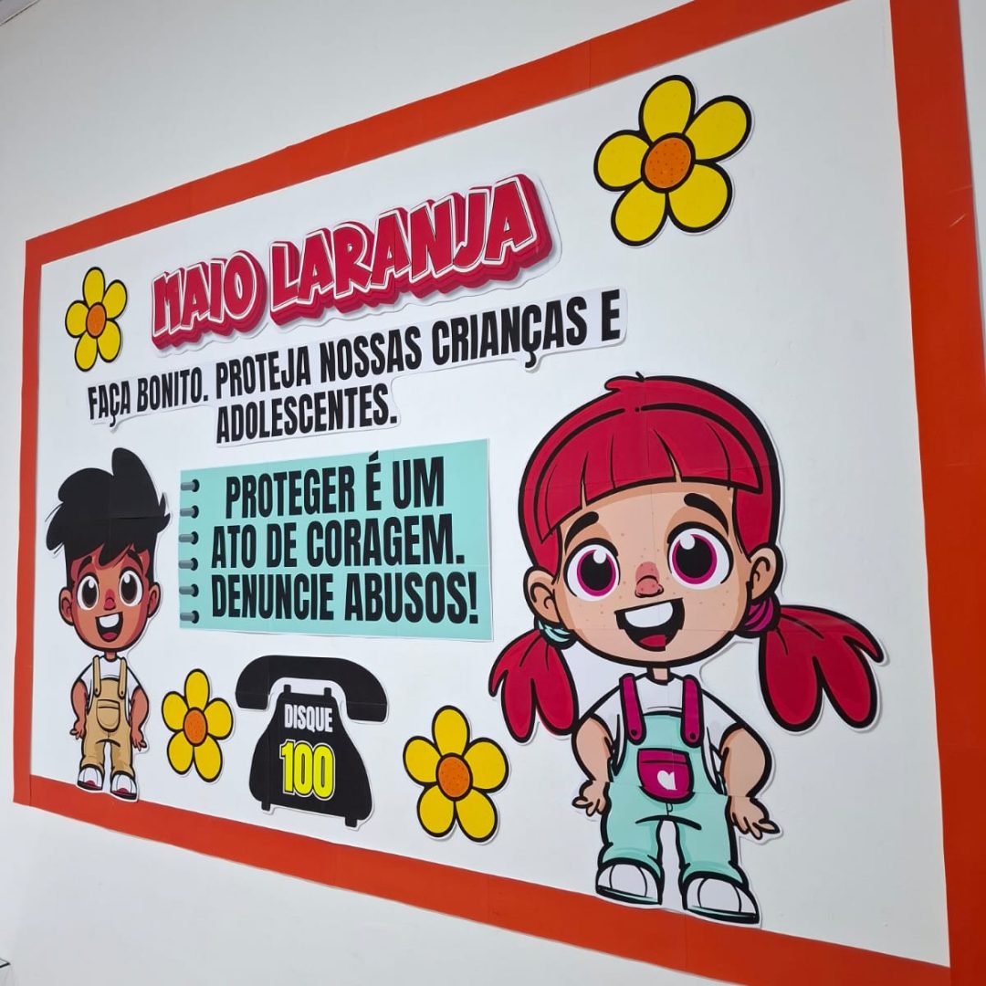 PAINEL MAIO LARANJA - DISQUE 100