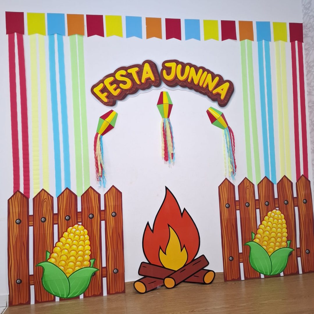 PAINEL FESTA JUNINA - FITAS COLORIDAS - Imagem 4