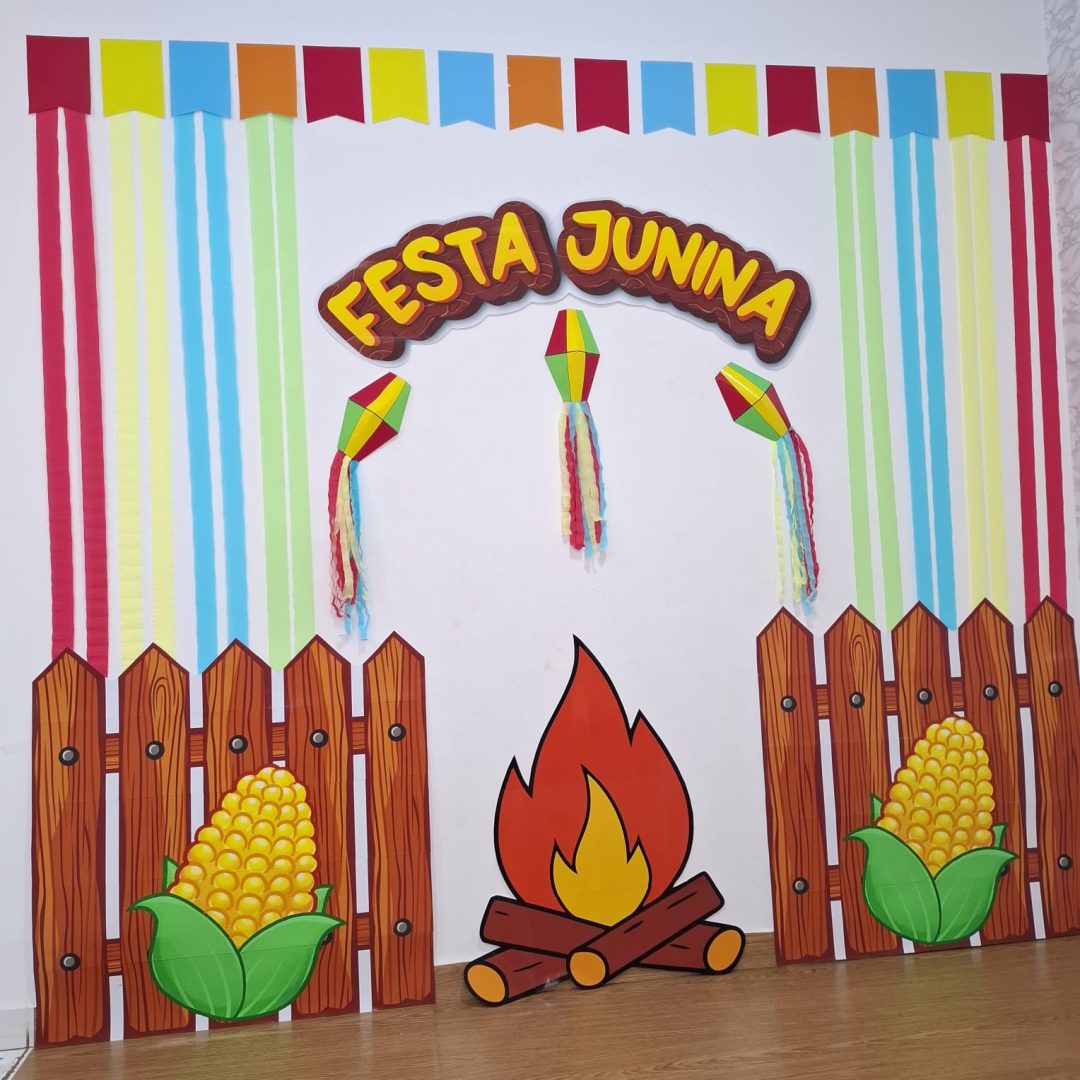PAINEL FESTA JUNINA - FITAS COLORIDAS - Imagem 3