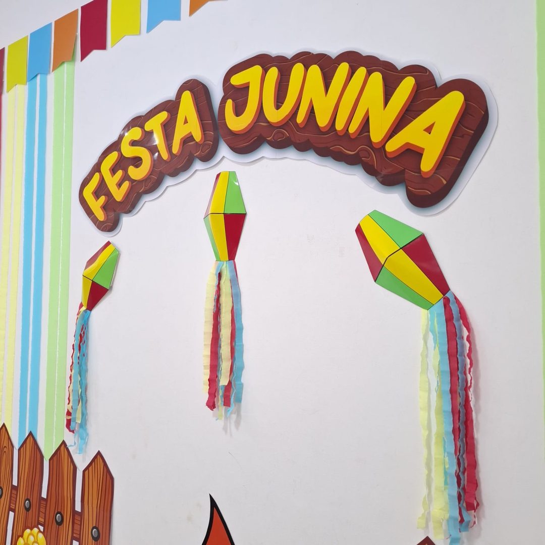 PAINEL FESTA JUNINA - FITAS COLORIDAS - Imagem 6