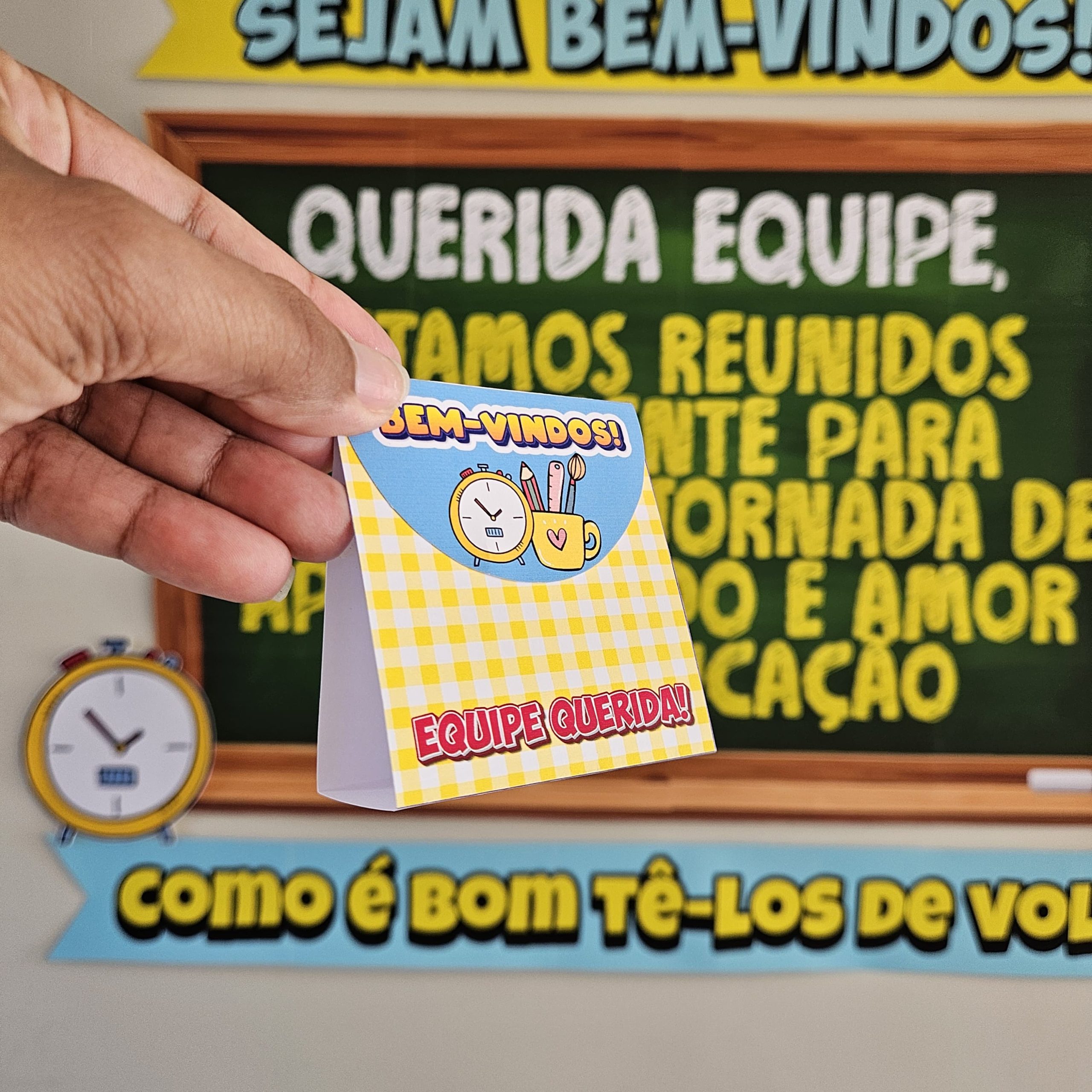 PAINEL E LEMBRANCINHA BOAS VINDAS EQUIPE! - Imagem 4