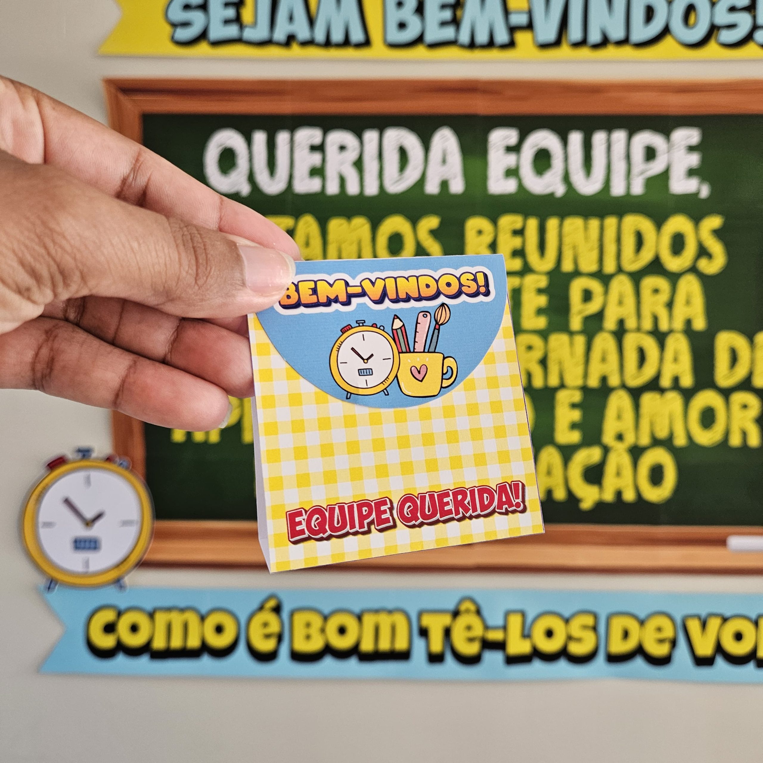 PAINEL E LEMBRANCINHA BOAS VINDAS EQUIPE! - Imagem 3