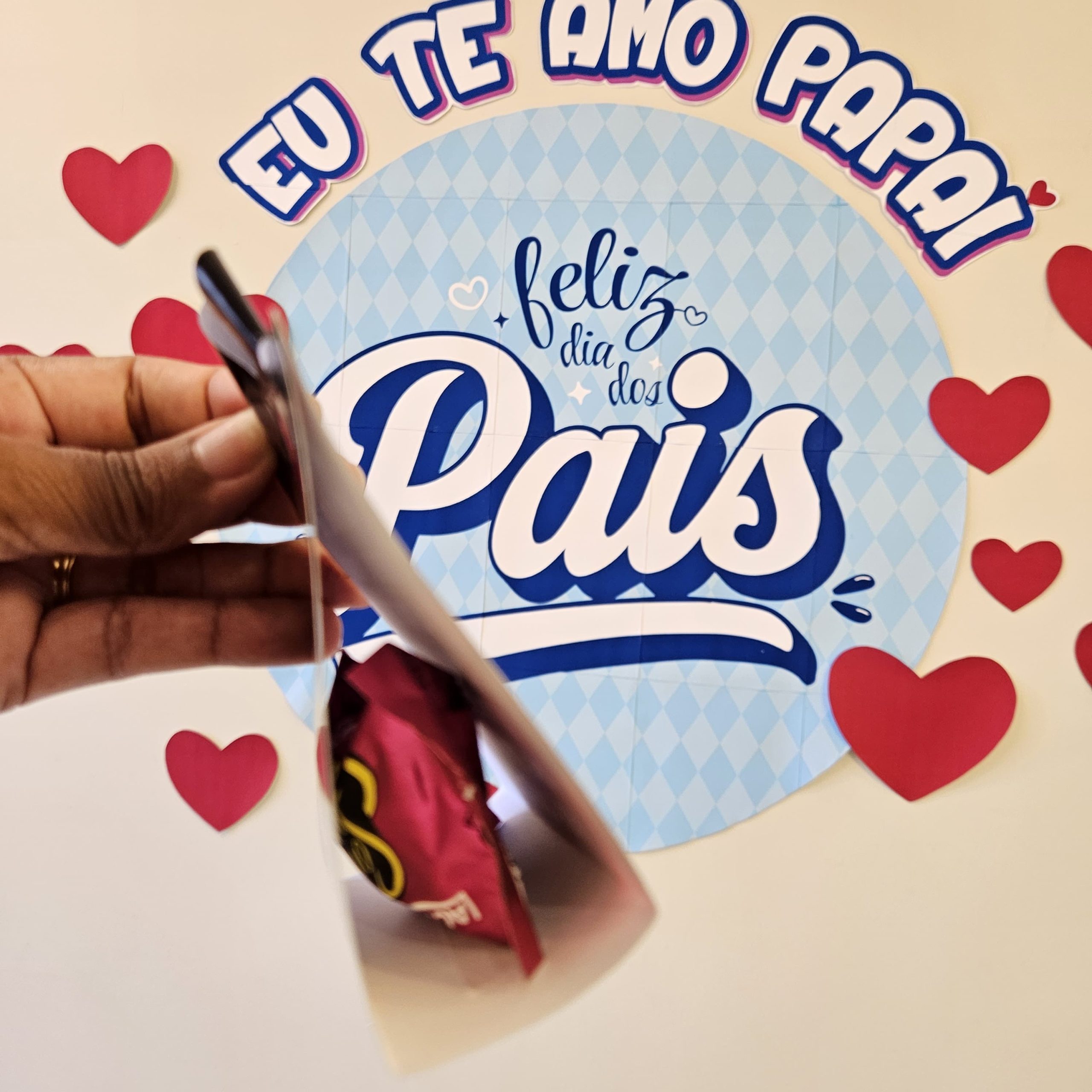 PAINEL E LEMBRANCINHA DIA DOS PAIS (REDONDO AZUL) - Imagem 7