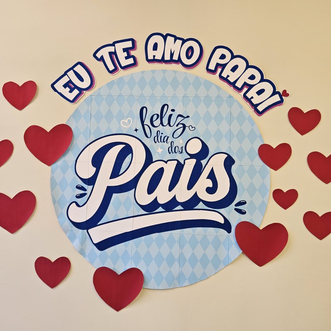 PAINEL E LEMBRANCINHA DIA DOS PAIS (REDONDO AZUL)