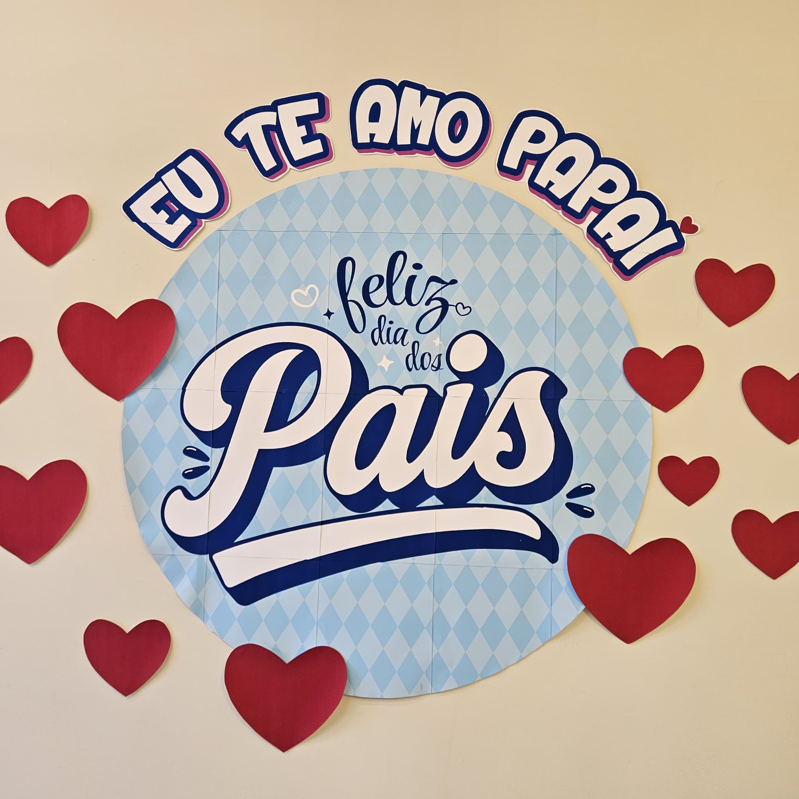 PAINEL E LEMBRANCINHA DIA DOS PAIS (REDONDO AZUL)