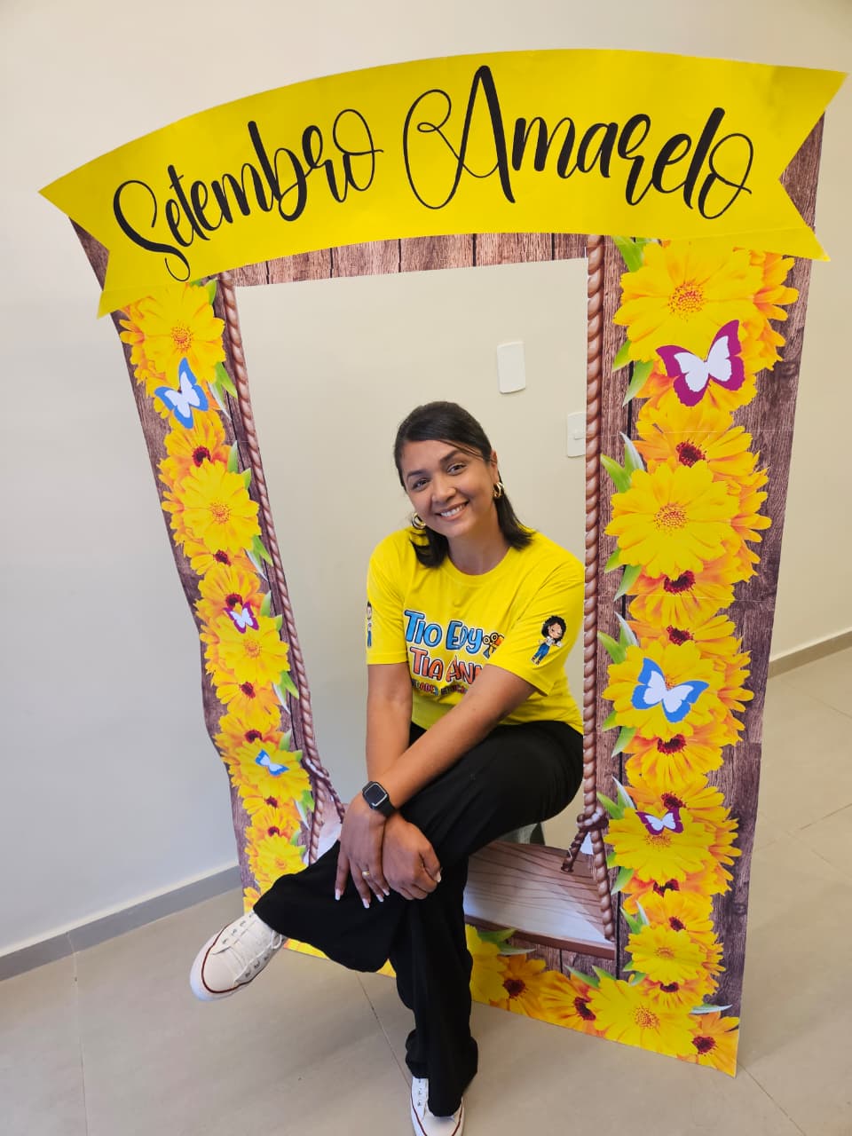 MOLDURA GIGANTE SETEMBRO AMARELO + PLAQUINHA - Imagem 8