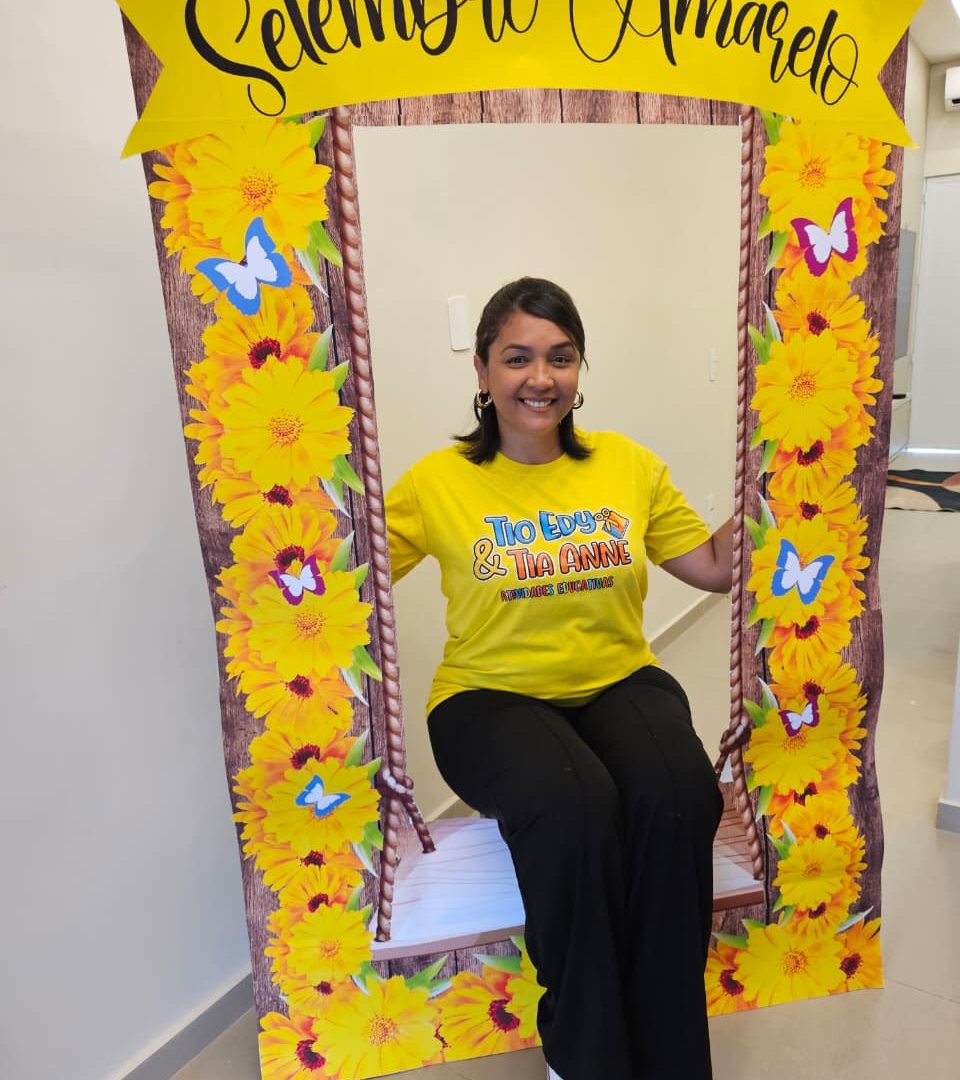 MOLDURA GIGANTE SETEMBRO AMARELO + PLAQUINHA