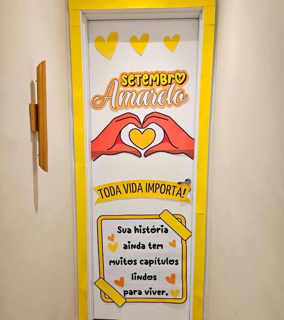 PAINEL DE PORTA 🚪  SETEMBRO AMARELO - TODA VIDA IMPORTA