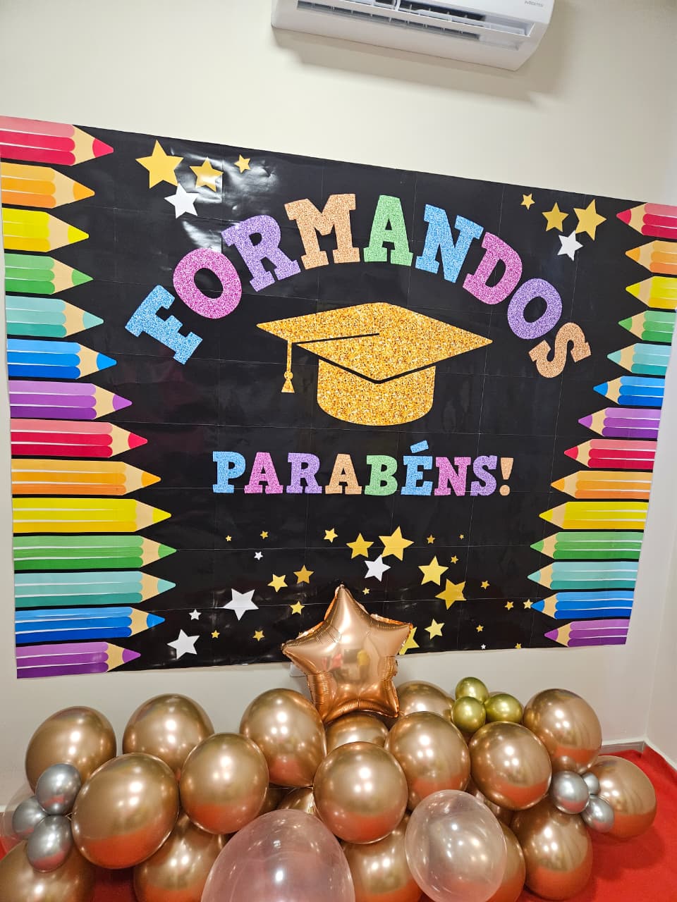 BANNER GIGANTE FORMANDOS - PRETO COM LÁPIS COLORIDO - Imagem 3