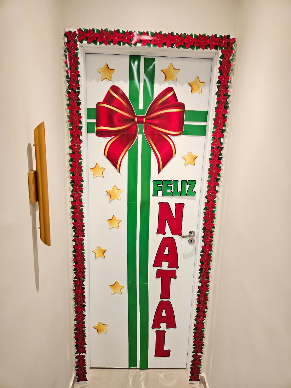 PAINEL DE PORTA DE NATAL - LAÇO VERMELHO - Imagem 6