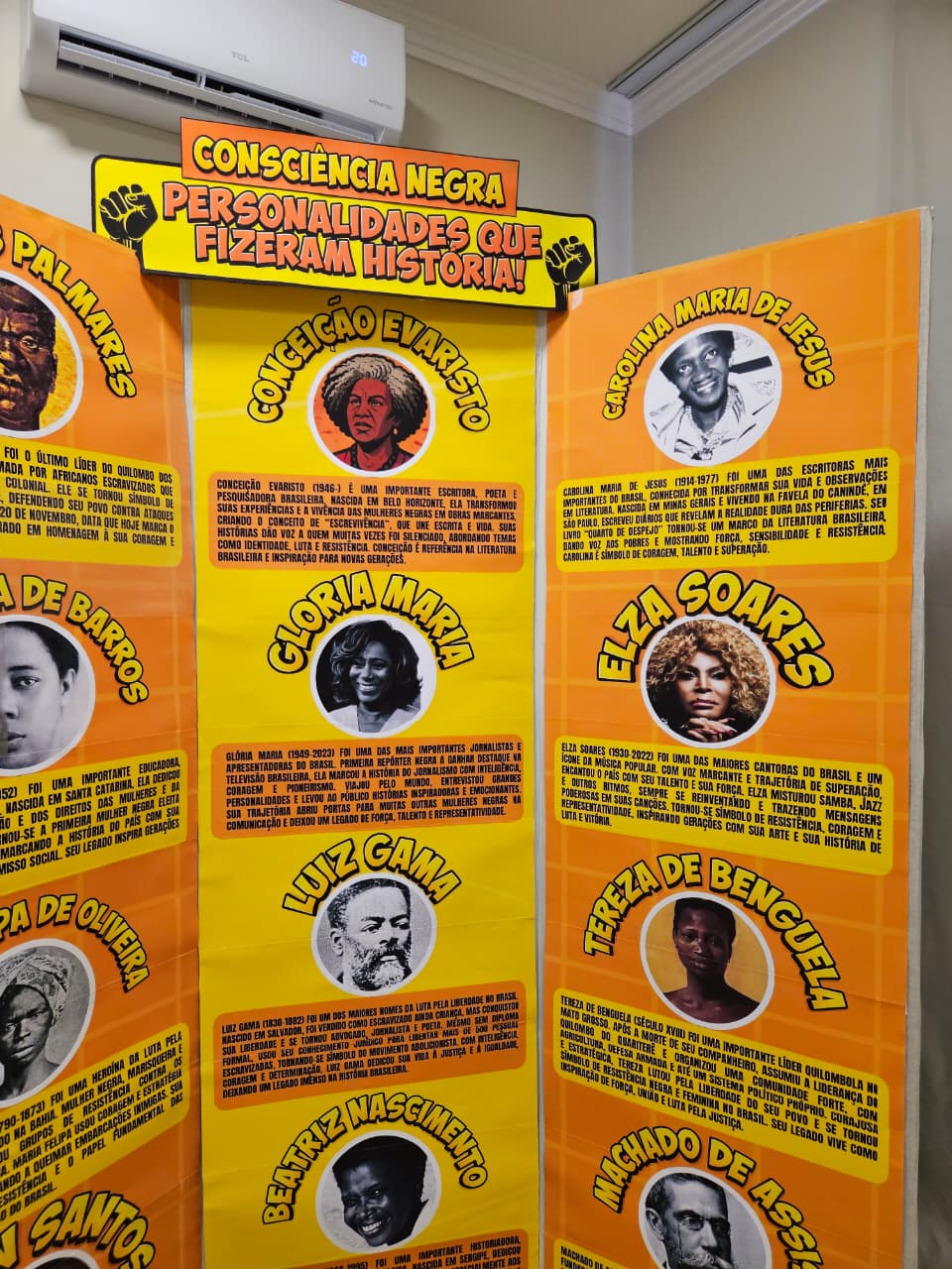 BIOMBO PERSONALIDADES NEGRAS - CONSCIÊNCIA NEGRA - Imagem 4