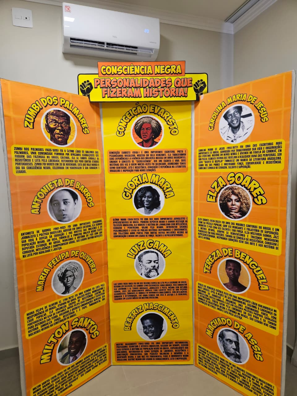 BIOMBO PERSONALIDADES NEGRAS - CONSCIÊNCIA NEGRA - Imagem 3