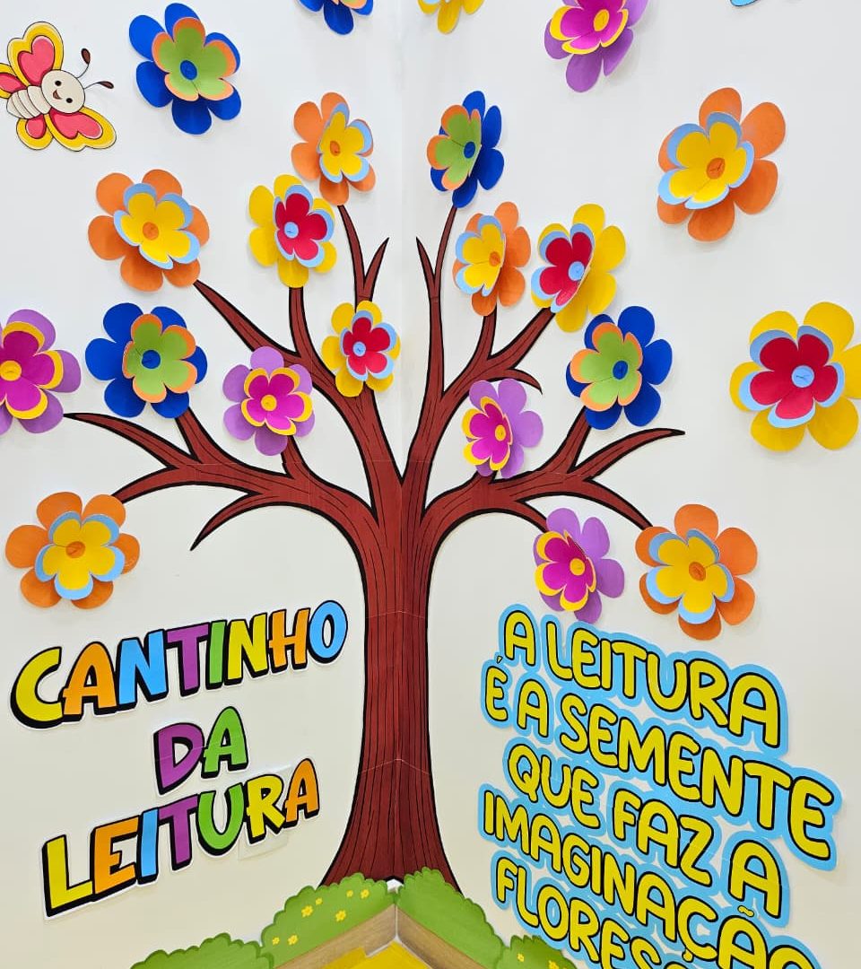 PAINEL CANTINHO DA LEITURA FLORESCER