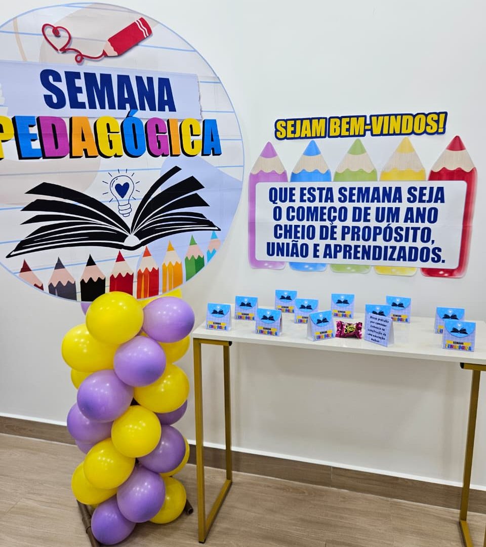 PAINEL E LEMBRANCINHA SEMANA PEDAGÓGICA