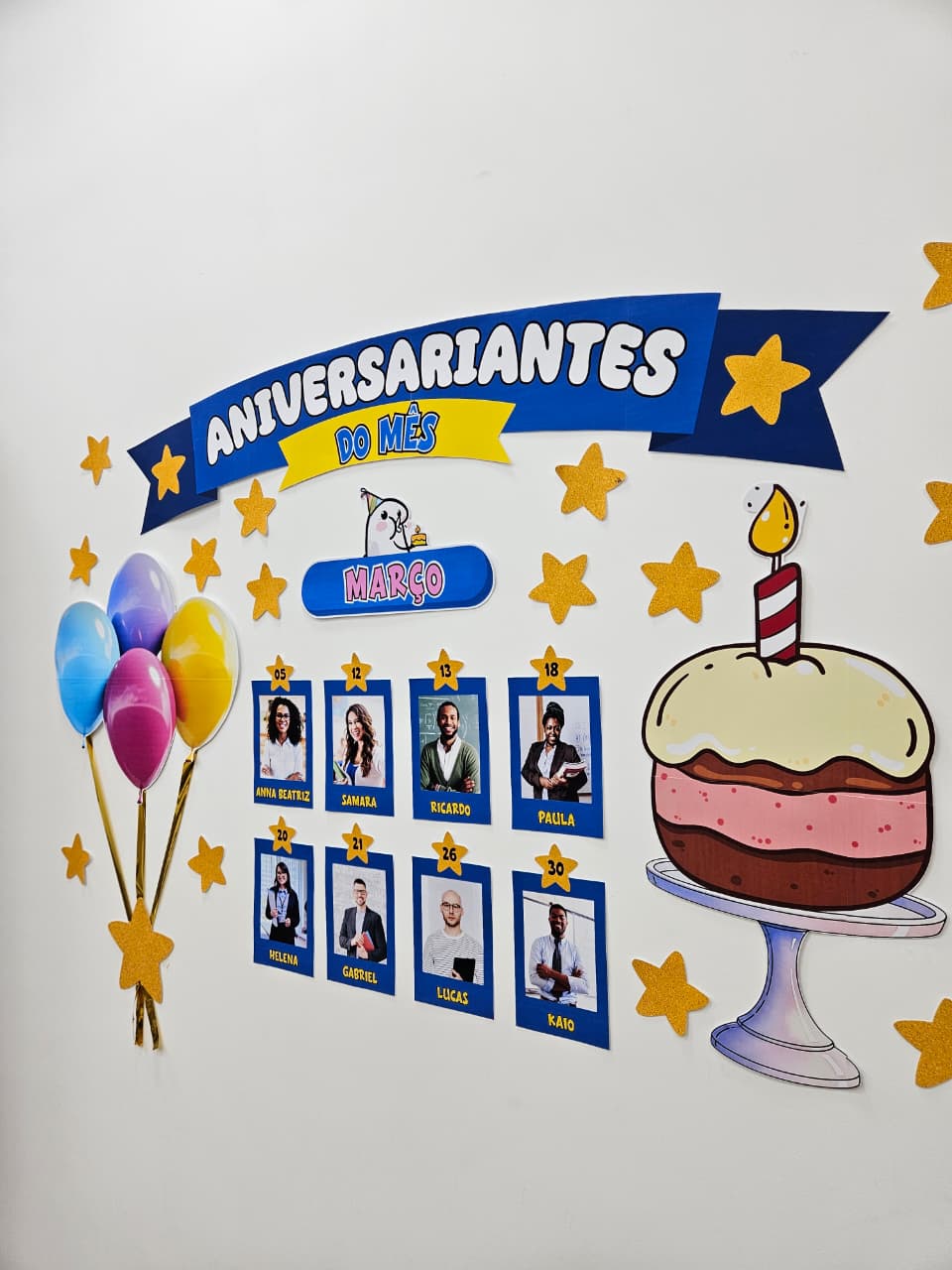 PAINEL ANIVERSARIANTES DO MÊS