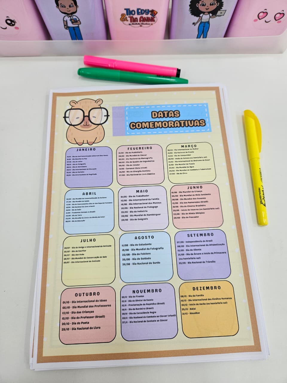 Planner da Professora 2026 - Capivara - Imagem 12