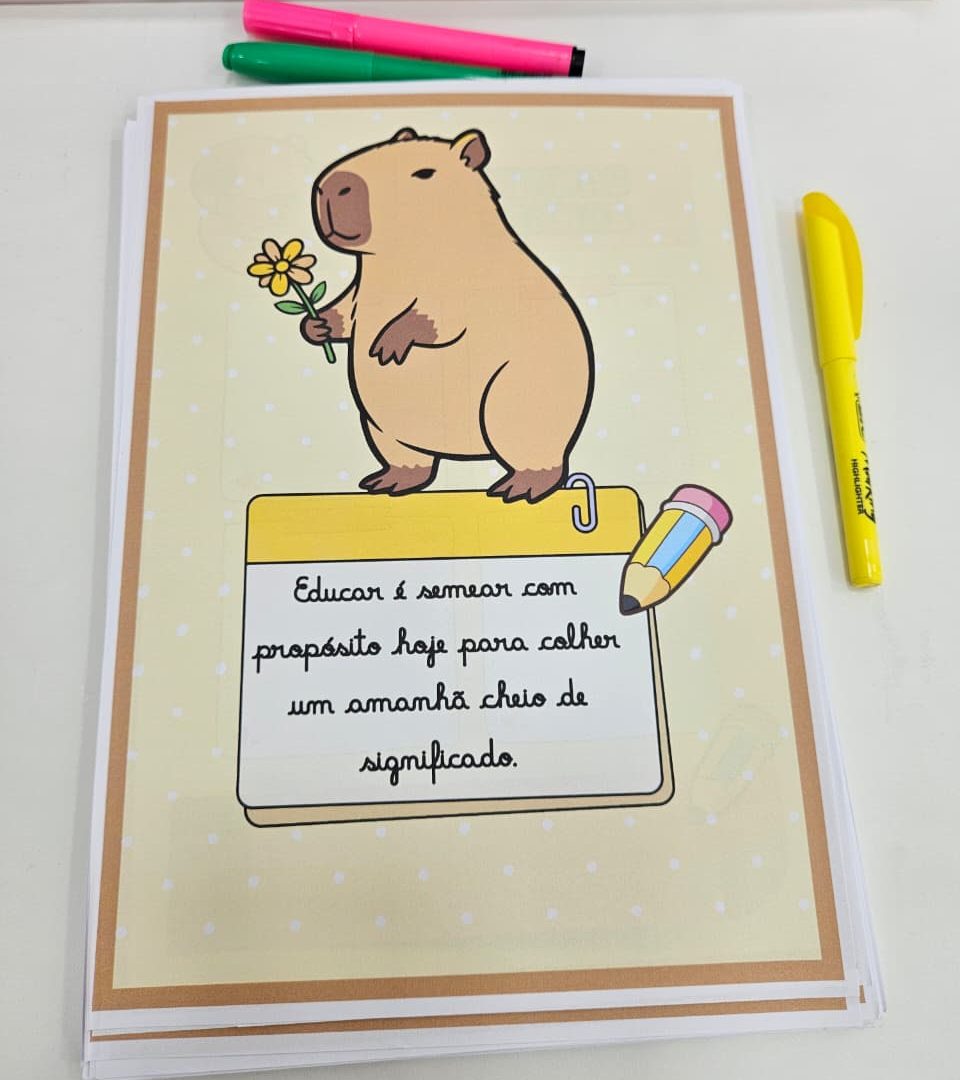 Planner da Professora 2026 - Capivara