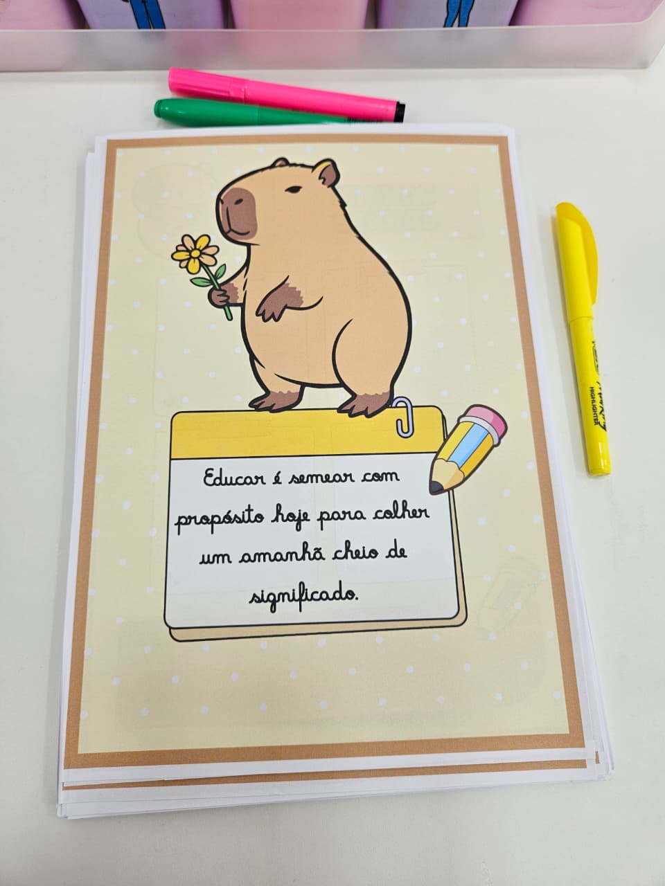 Planner da Professora 2026 - Capivara