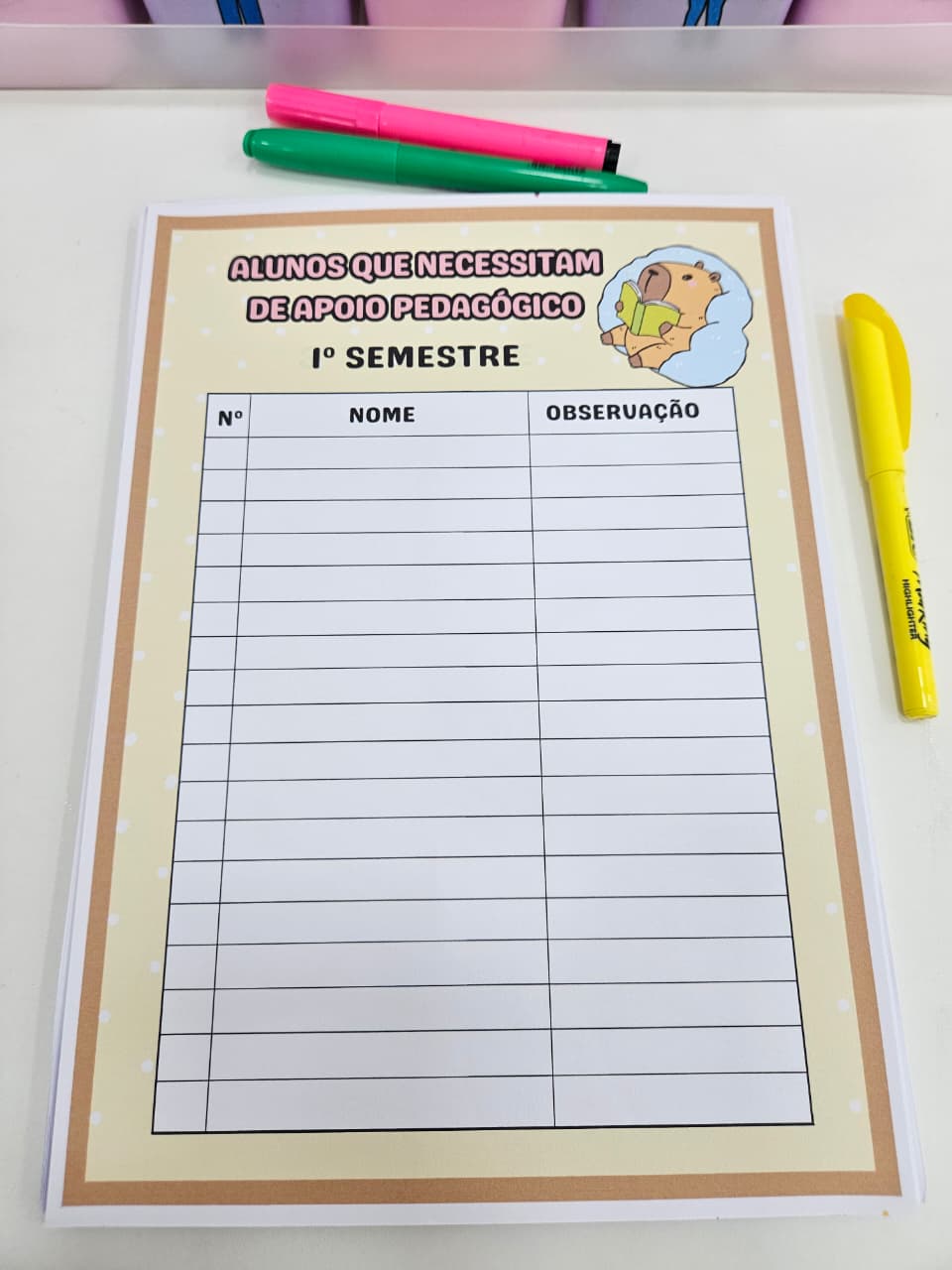 Planner da Professora 2026 - Capivara - Imagem 5