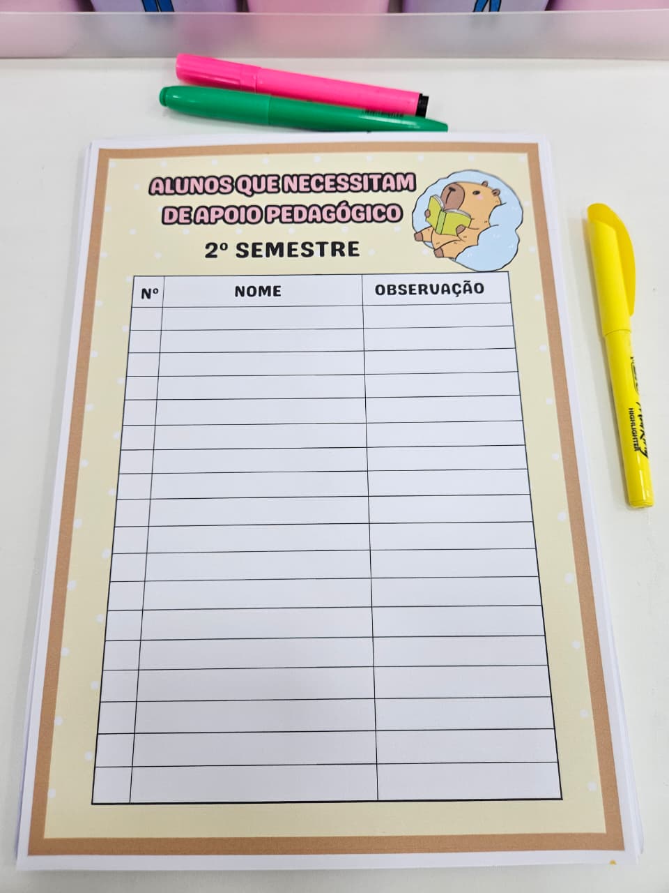 Planner da Professora 2026 - Capivara - Imagem 4