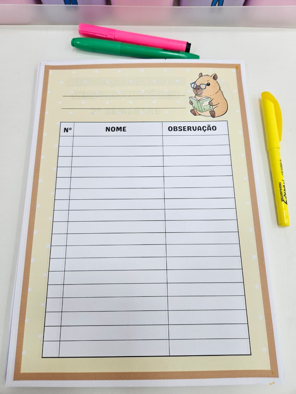 Planner da Professora 2026 - Capivara - Imagem 2