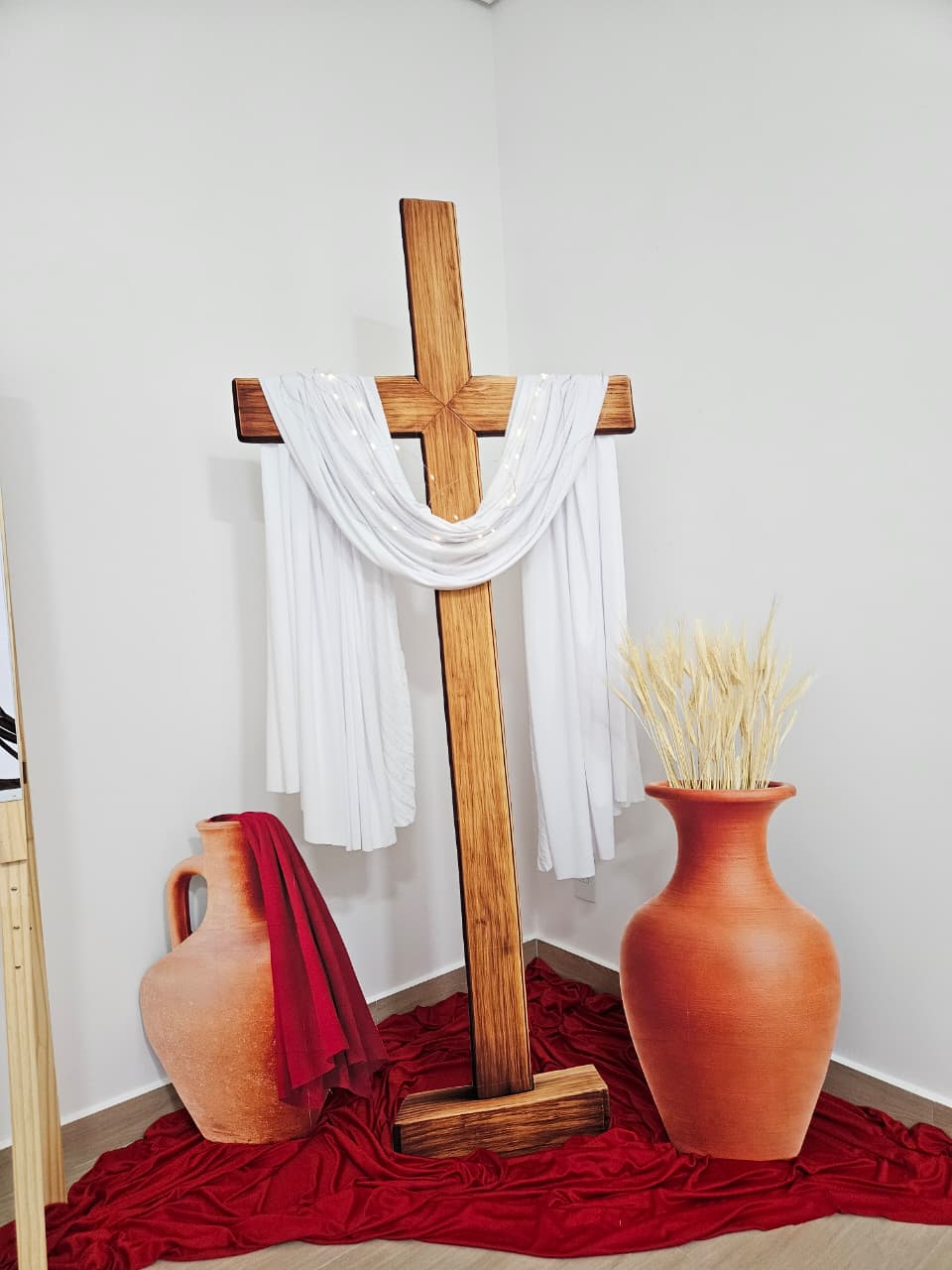 CENÁRIO DE PÁSCOA COM CAIXA MENSAGEM DE ESPERANÇA - Imagem 3