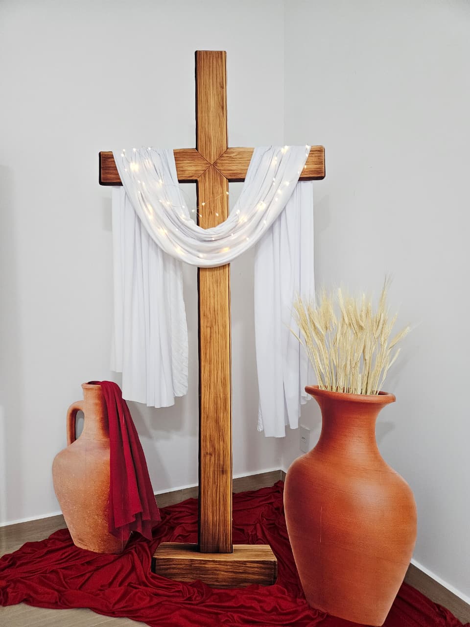 CENÁRIO DE PÁSCOA COM CAIXA MENSAGEM DE ESPERANÇA - Imagem 4