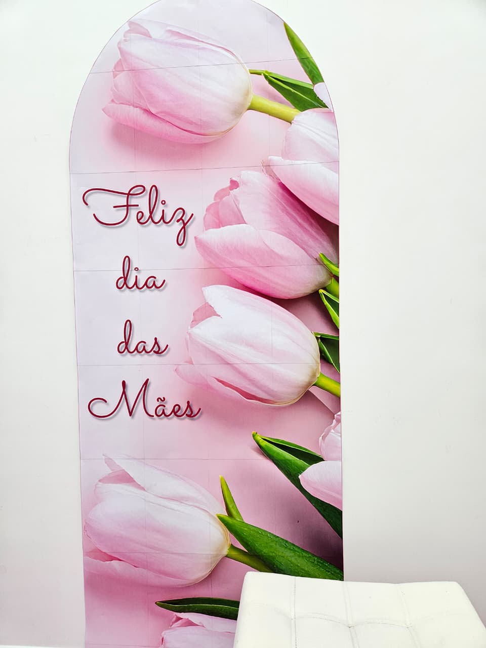 PAINEL E VASO DE TULIPAS - DIA DAS MÃES - Imagem 7