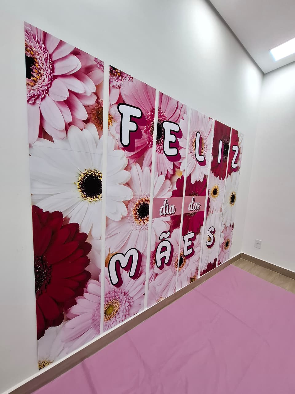 PAINEL COLUNAS DE MARGARIDAS - DIA DAS MÃES - Imagem 2