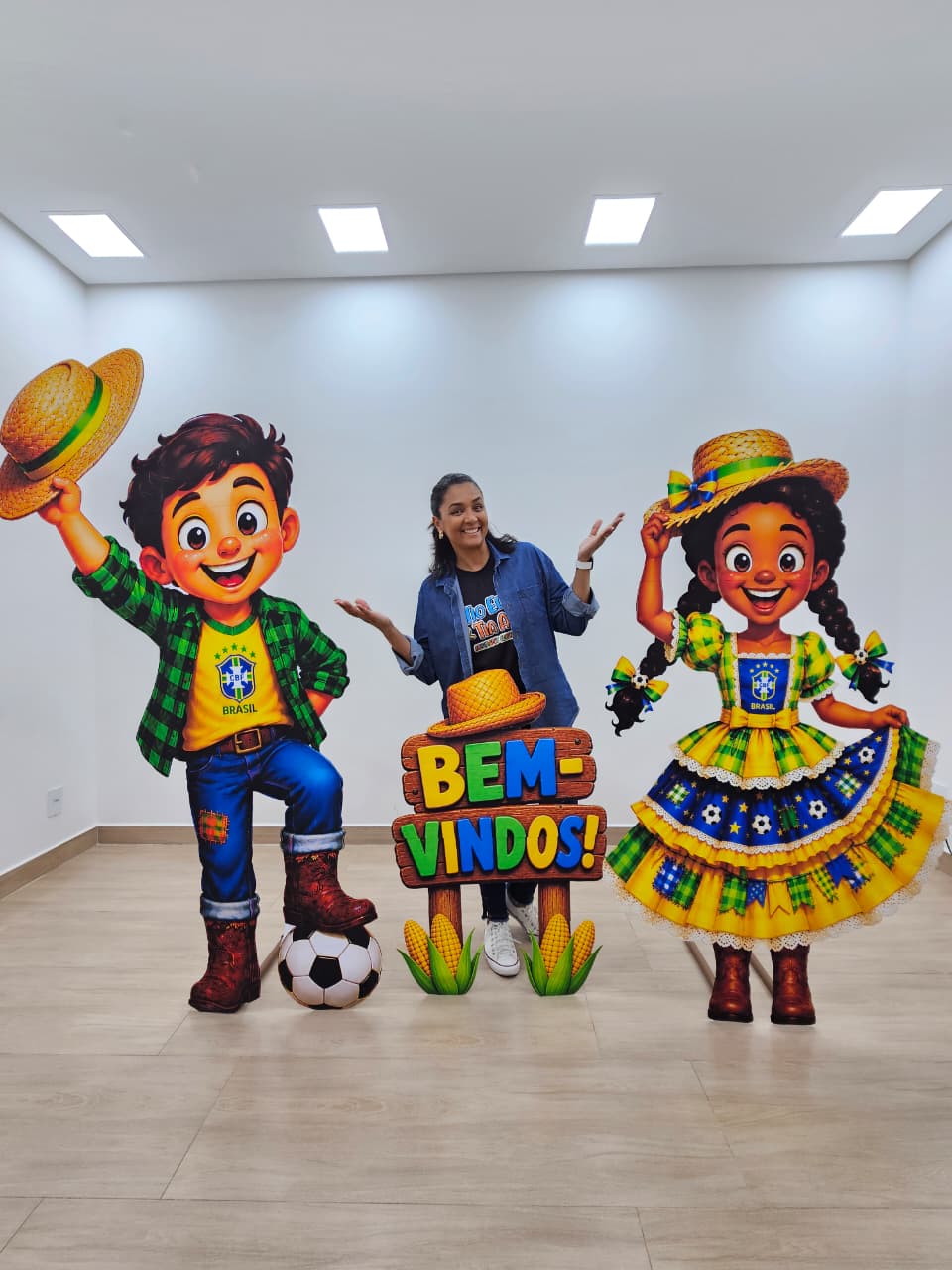 TOTENS GIGANTE - MENINO/MENINA/PLACA - JUNINA - COPA - Imagem 7