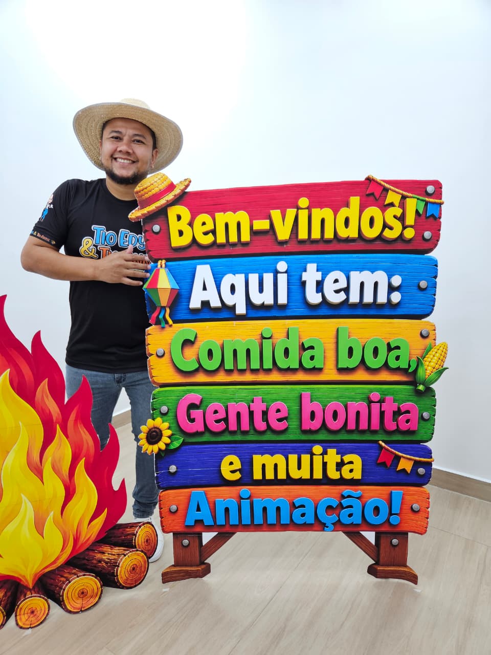 TOTENS GIGANTES CACTO/FOGUEIRA E PLACA - Imagem 2