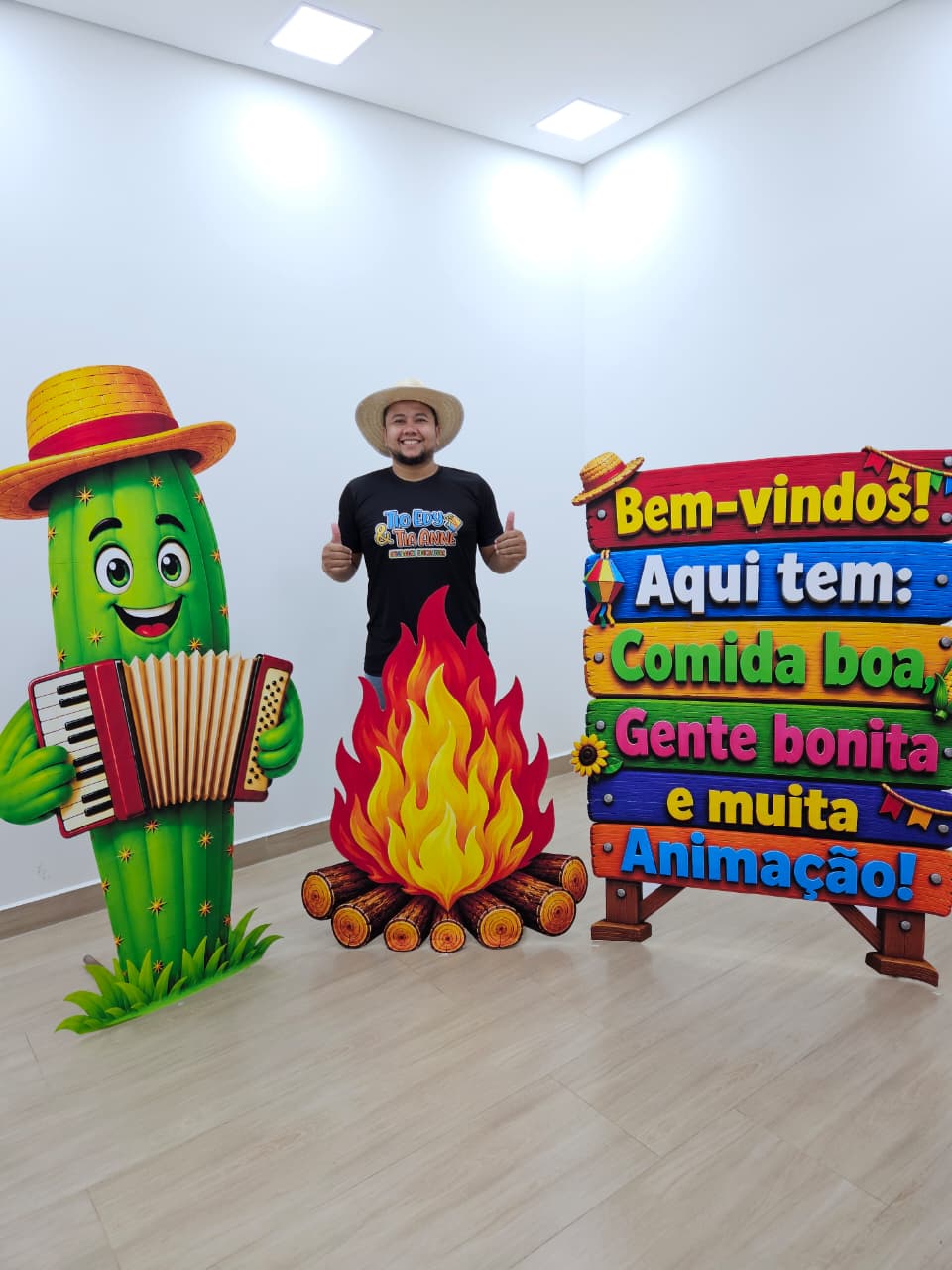 TOTENS GIGANTES CACTO/FOGUEIRA E PLACA - Imagem 6