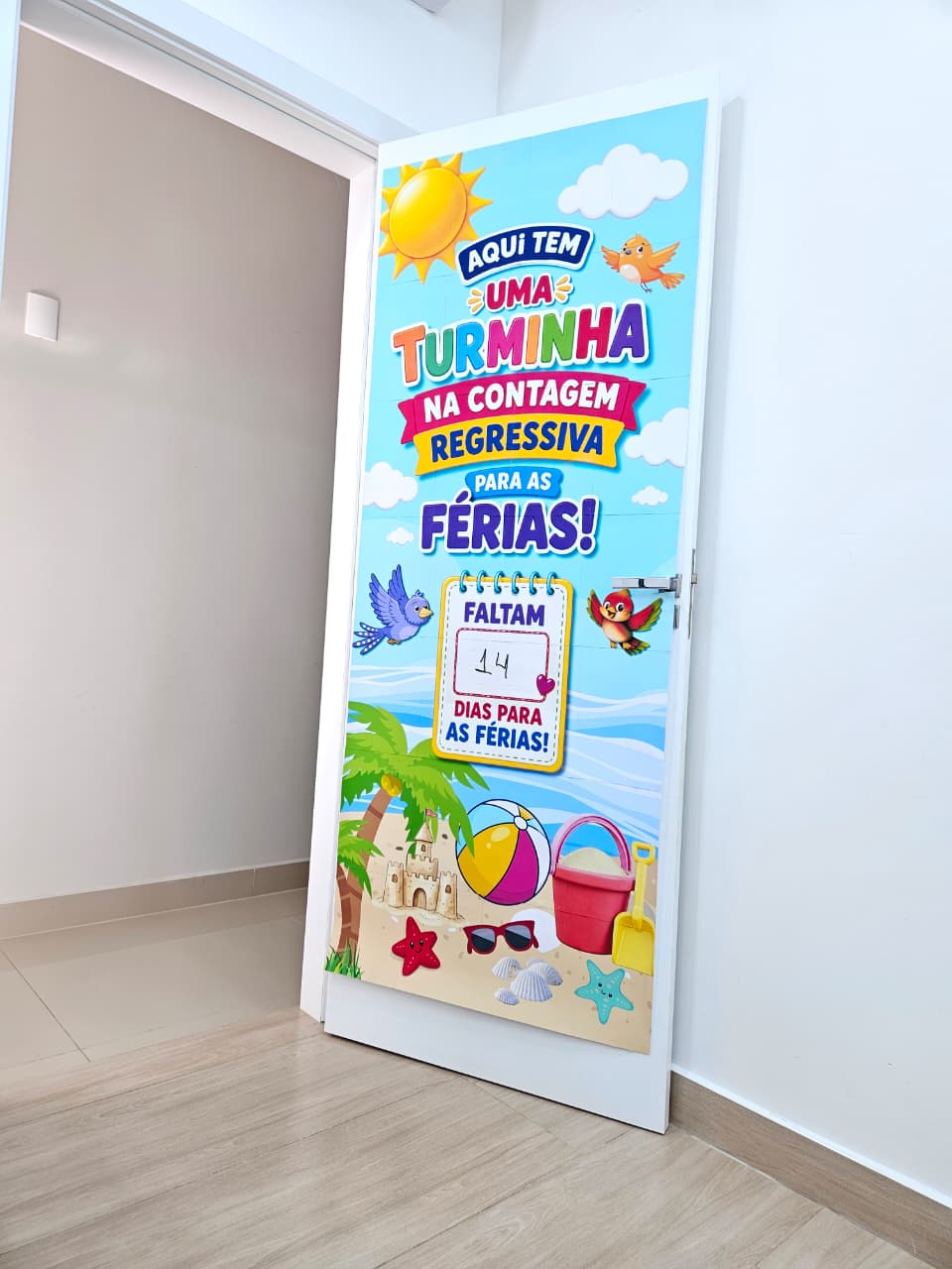 CARTAZ DE PORTA - TURMINHA NA CONTAGEM REGRESSIVA PARA AS FÉRIAS - Imagem 8