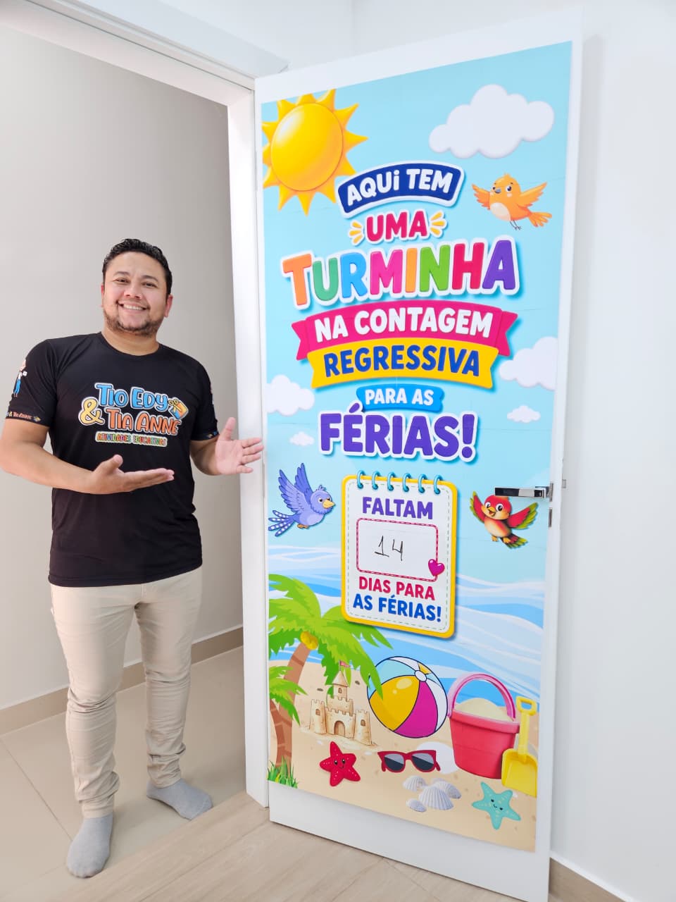 CARTAZ DE PORTA - TURMINHA NA CONTAGEM REGRESSIVA PARA AS FÉRIAS - Imagem 4