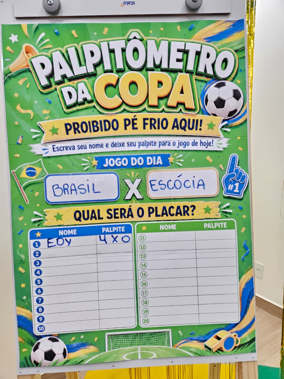 PAINEL ROMANO VAI BRASIL E CARTAZ PALPITÔMETRO - Imagem 2