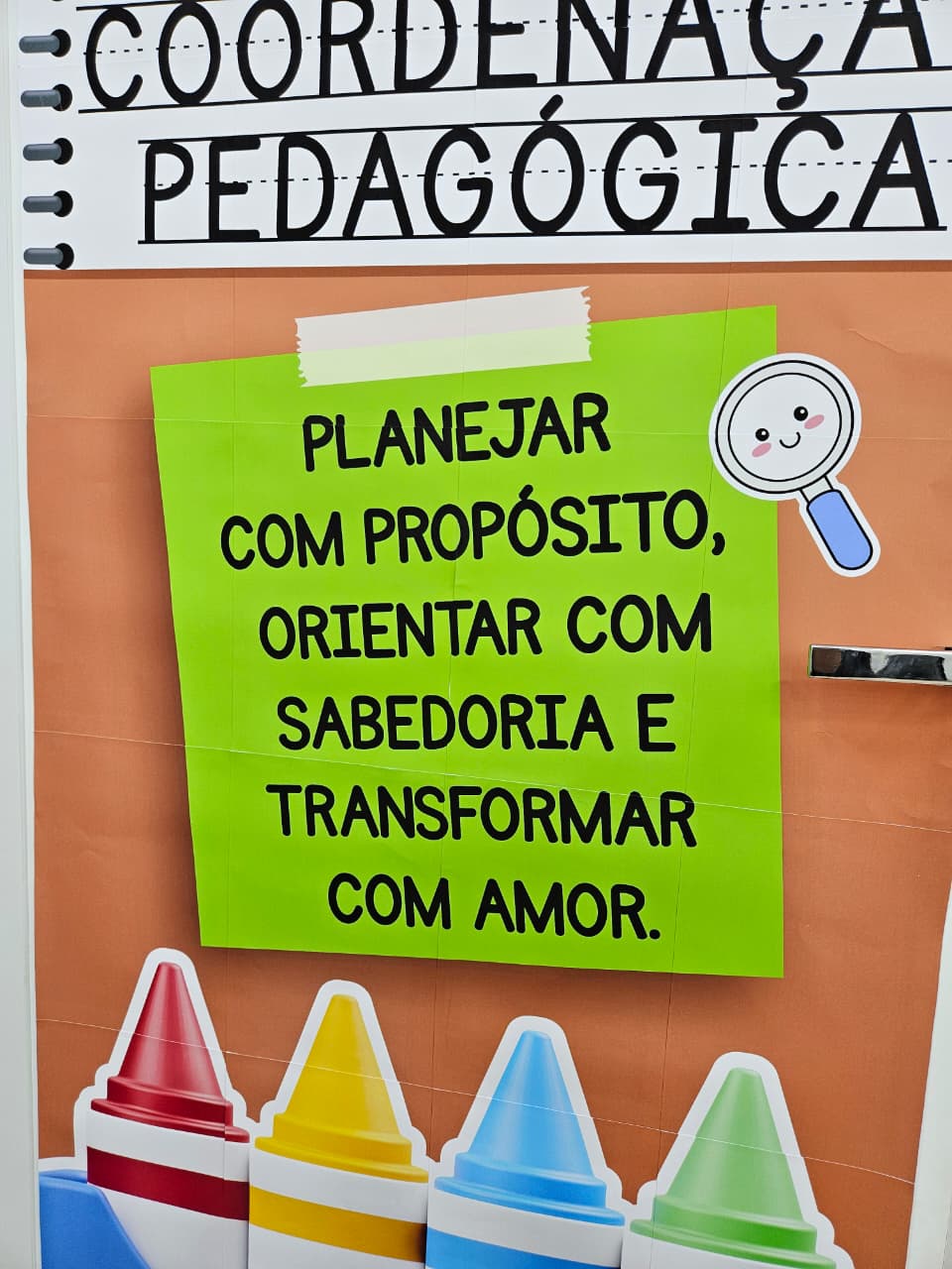 CARTAZ DE PORTA - COORDENAÇÃO PEDAGÓGICA - Imagem 3