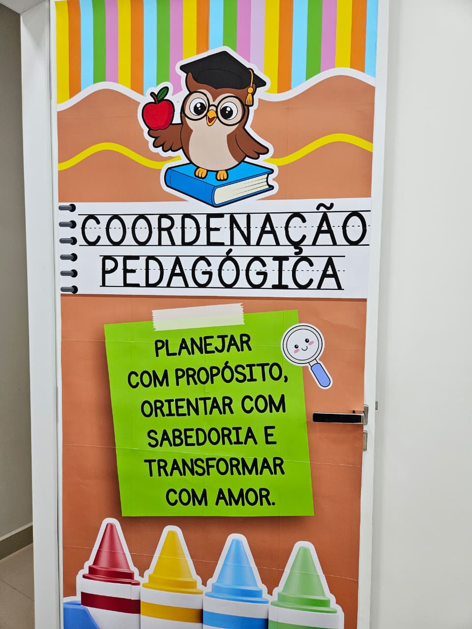 CARTAZ DE PORTA - COORDENAÇÃO PEDAGÓGICA - Imagem 2