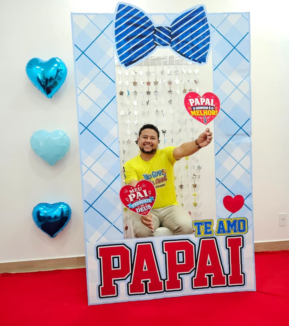 MOLDURA GIGANTE E PLAQUINHAS TE AMO PAPAI
