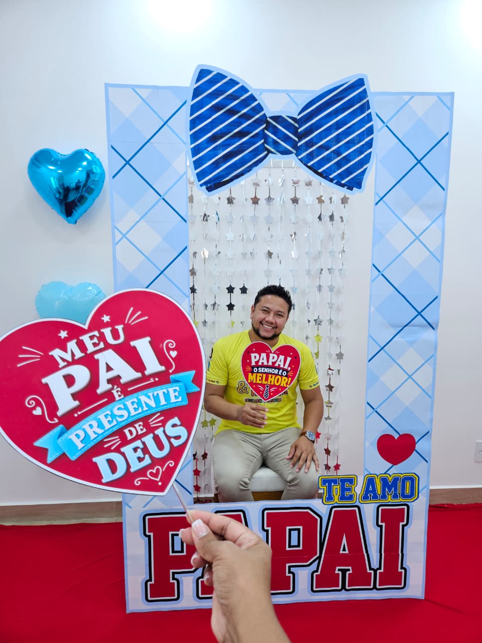 MOLDURA GIGANTE E PLAQUINHAS TE AMO PAPAI - Imagem 4