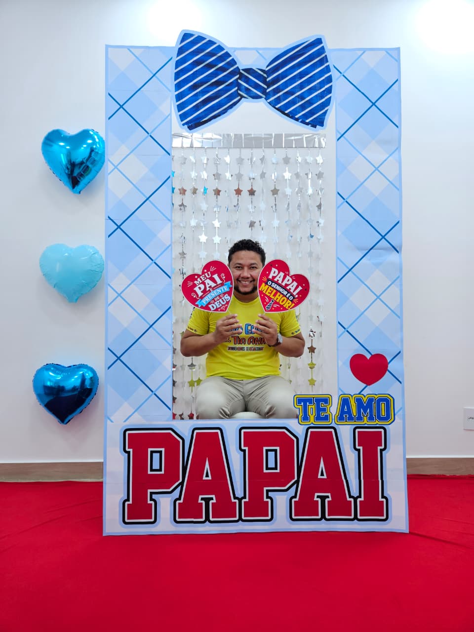 MOLDURA GIGANTE E PLAQUINHAS TE AMO PAPAI - Imagem 2