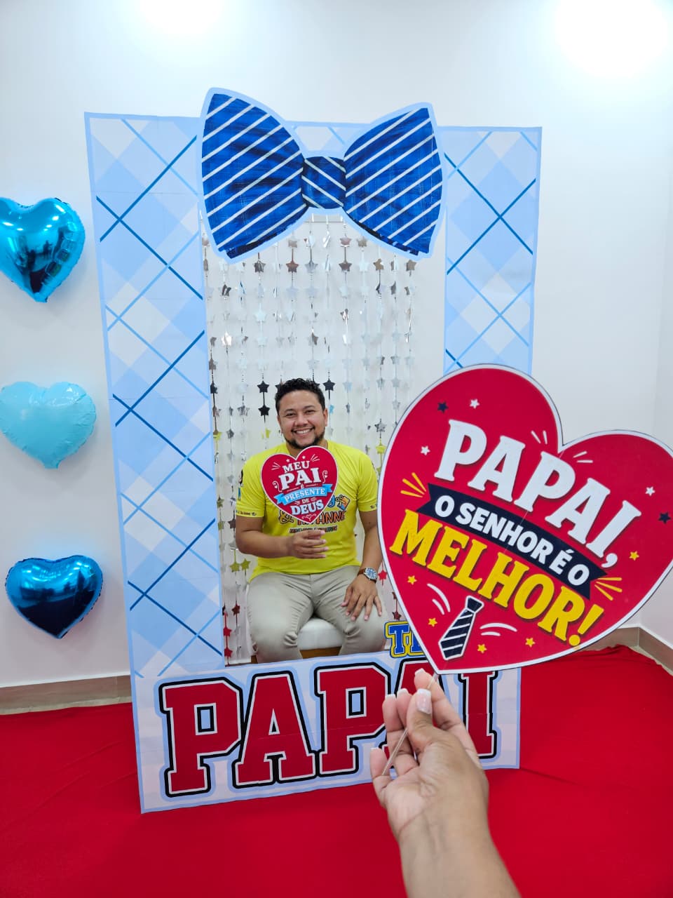 MOLDURA GIGANTE E PLAQUINHAS TE AMO PAPAI - Imagem 3