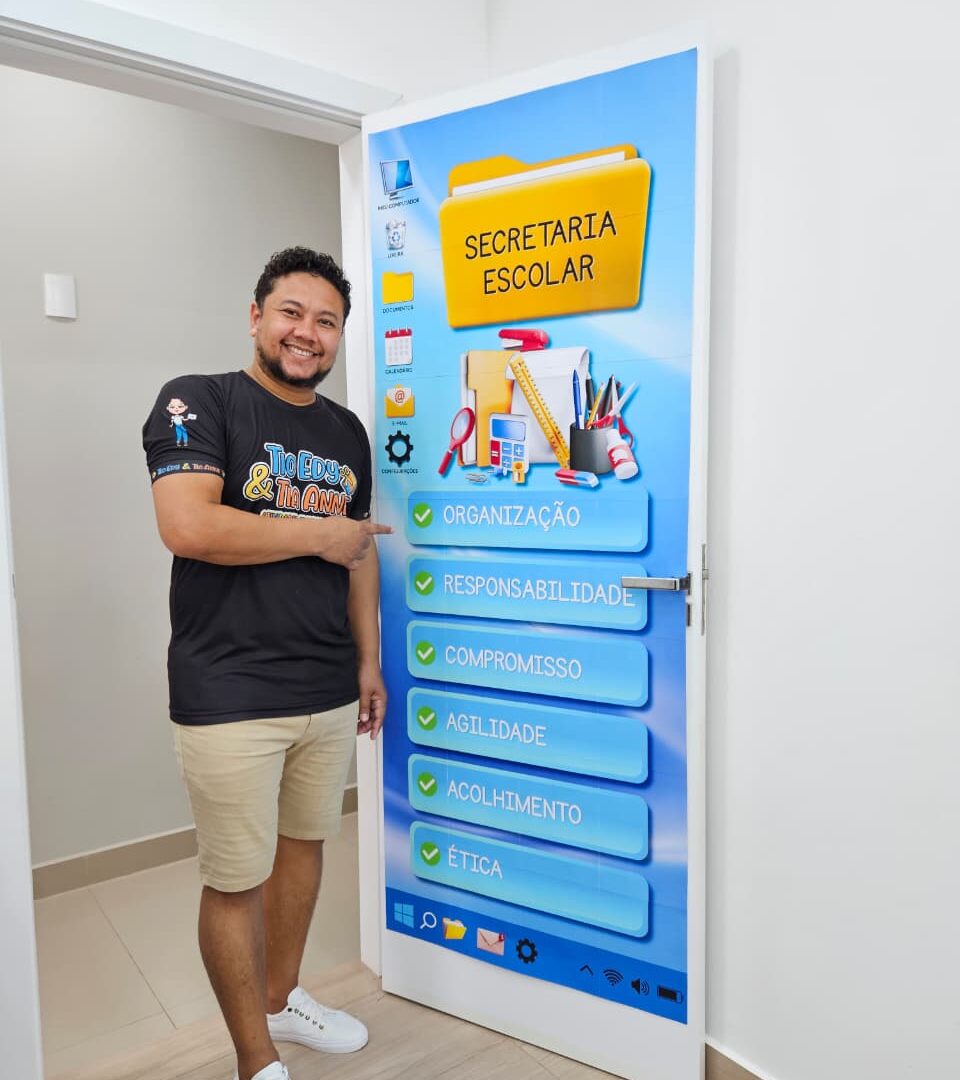 CARTAZ DE PORTA - SECRETARIA ESCOLAR