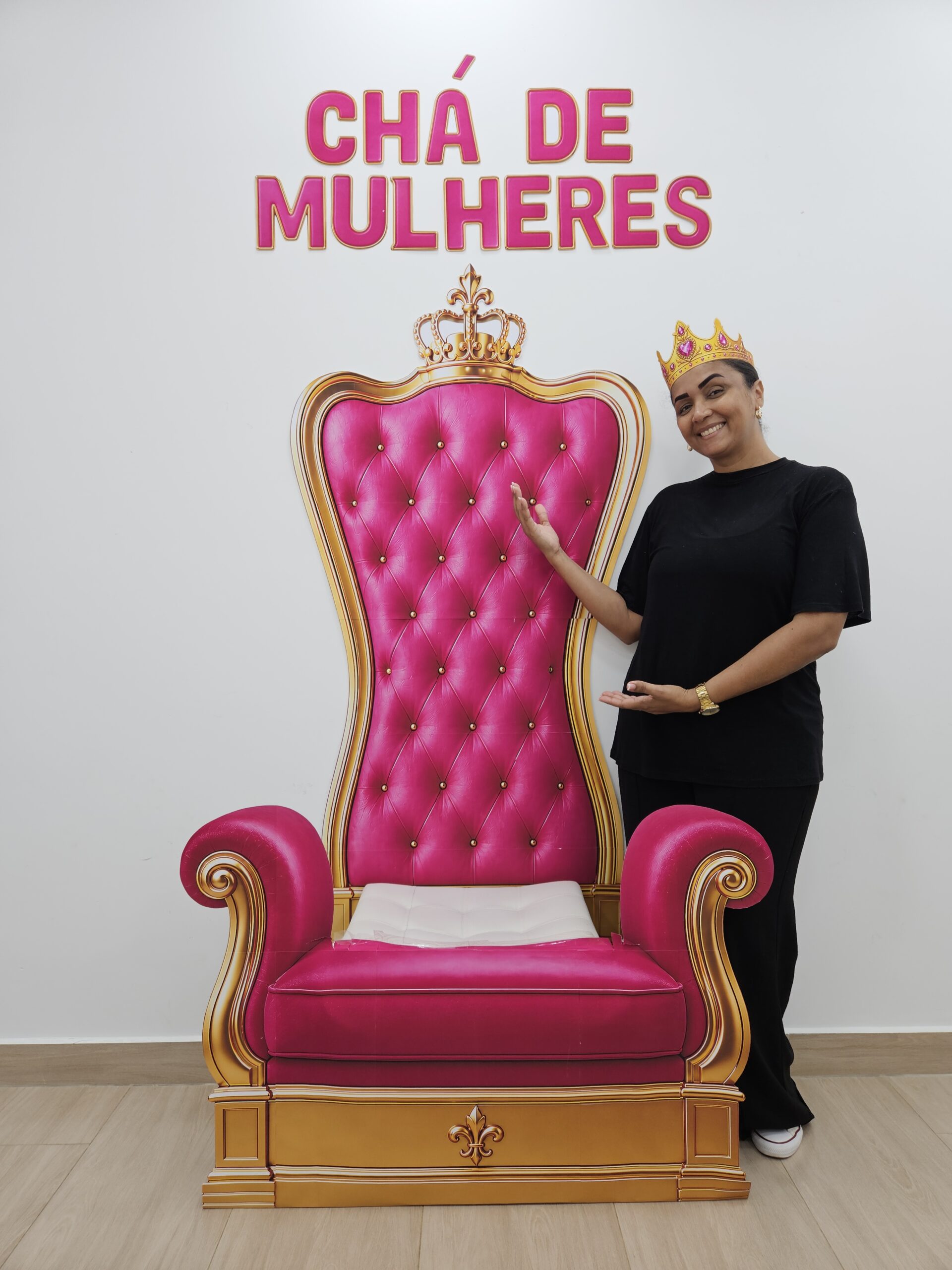 TRONO ROSA + LETRAS - Imagem 2