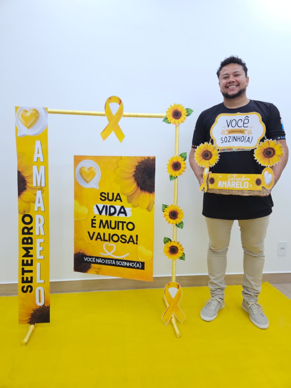 SETEMBRO AMARELO - FAIXA, CARTAZ E CESTA - Imagem 10