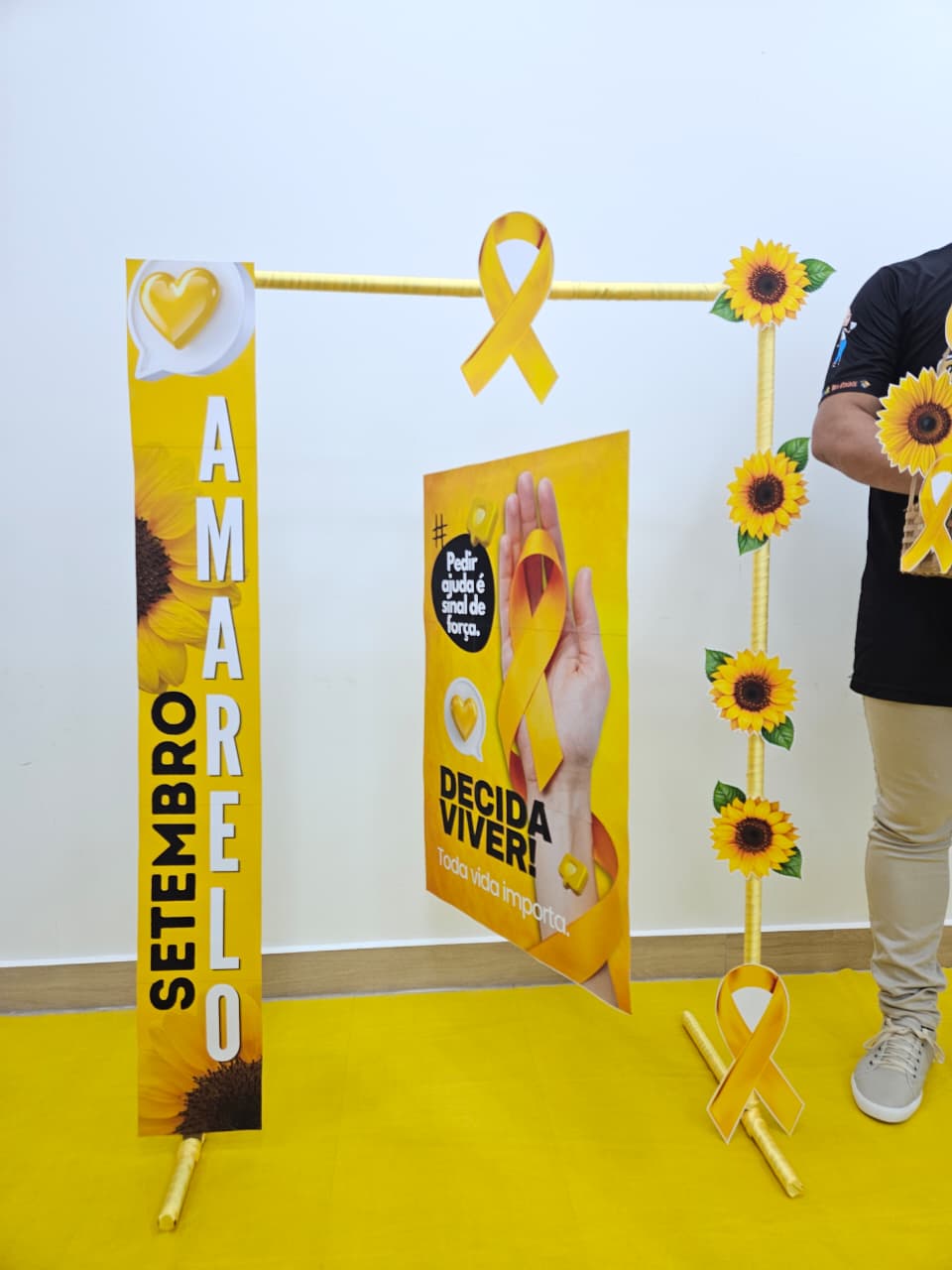 SETEMBRO AMARELO - FAIXA, CARTAZ E CESTA - Imagem 8